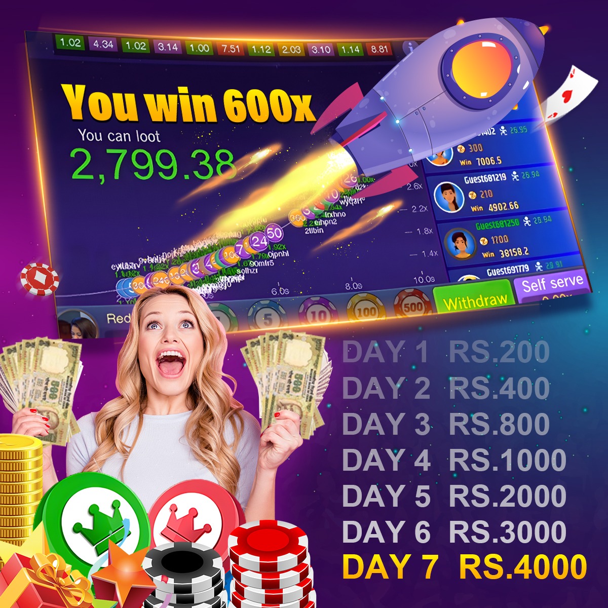 bagi live Mystic Fortune বিকাশ